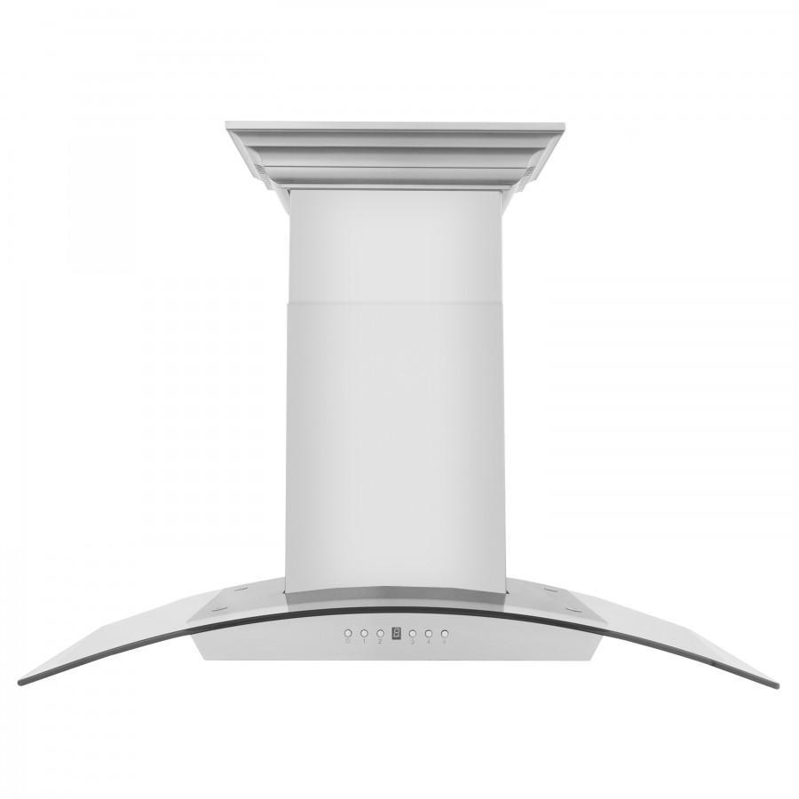 ZLINE 36" Wall Range Hood, Built-in CrownSound® Bluetooth Speakers, KZCRN-BT-36