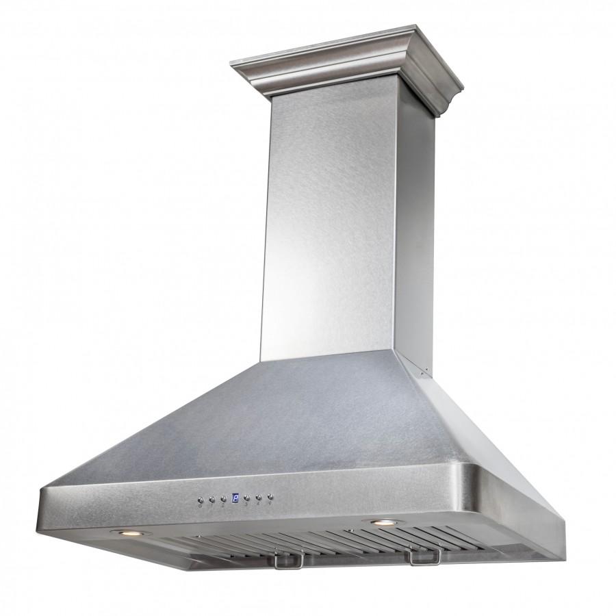 ZLINE 36" Wall Range Hood, Snow Finished, Stainless Steel, 8KF2S-36