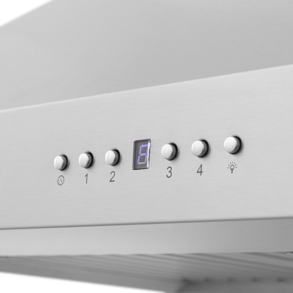 ZLINE 36" Wall RangeHood, Stainless, CrownSound Speakers, KF2CRN-BT-36