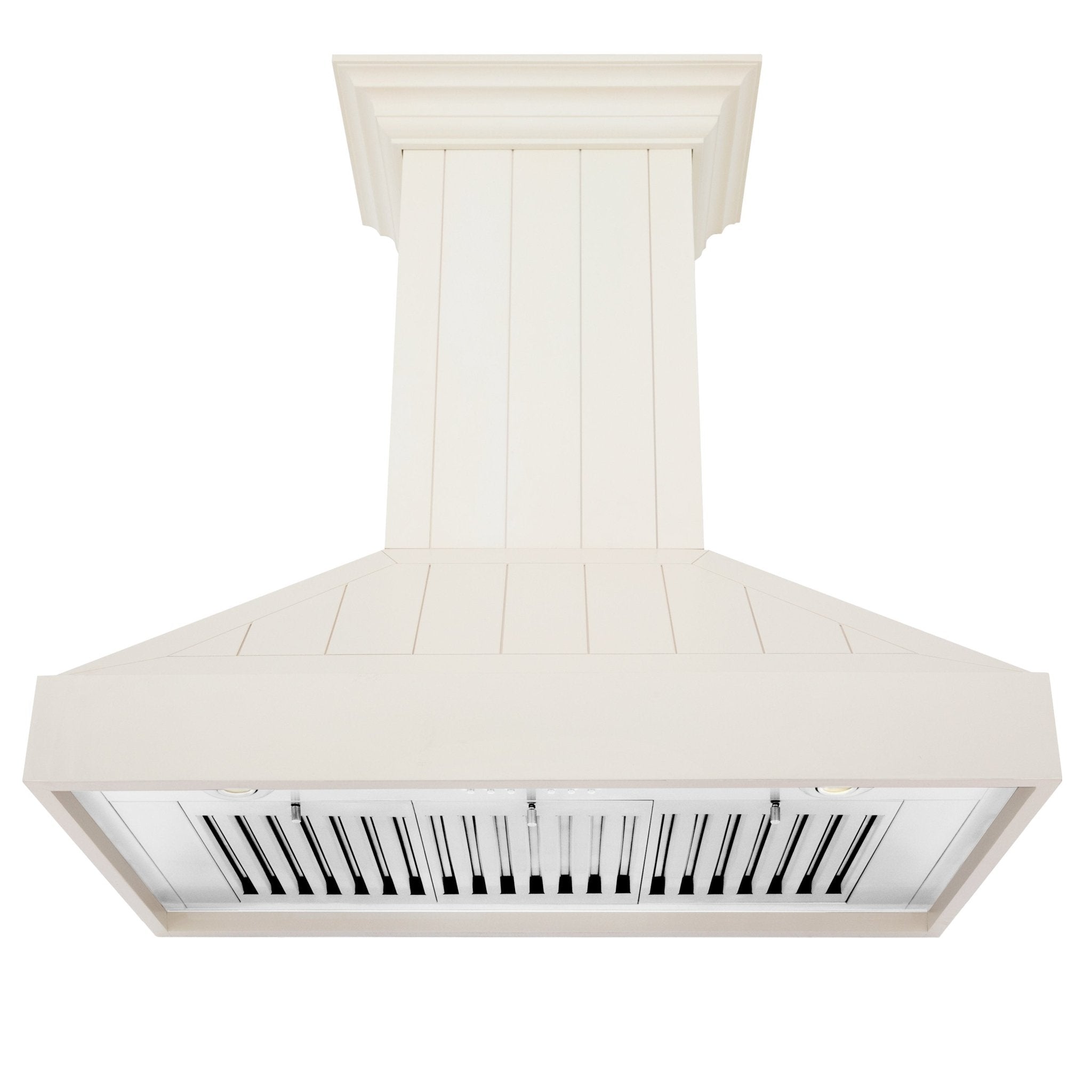 ZLINE 36" Wooden Wall Mount Range Hood in Cottage White, KPTT-36