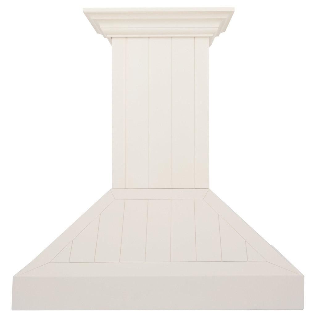 ZLINE 36" Wooden Wall Mount Range Hood in Cottage White, KPTT-36
