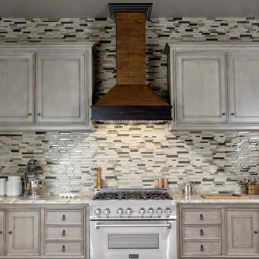ZLINE 36" Wooden Wall Range Hood, Crown Molding 329AH-36