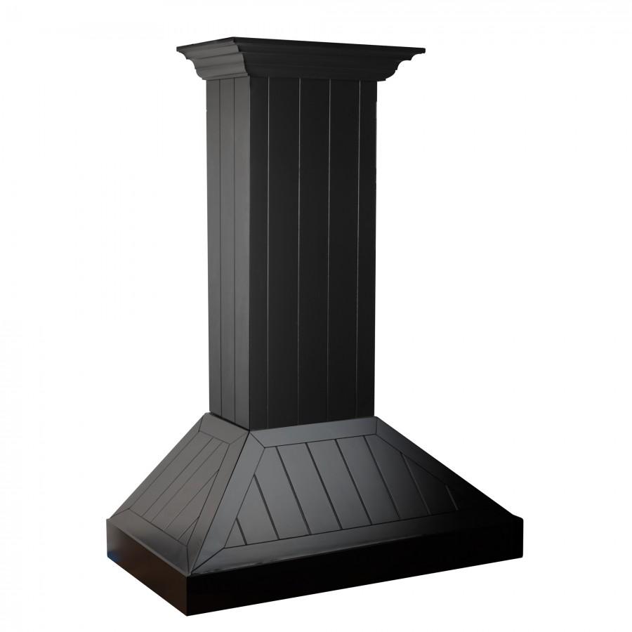 ZLINE 36" Wooden Wall Range Hood in Black, KPCC-36