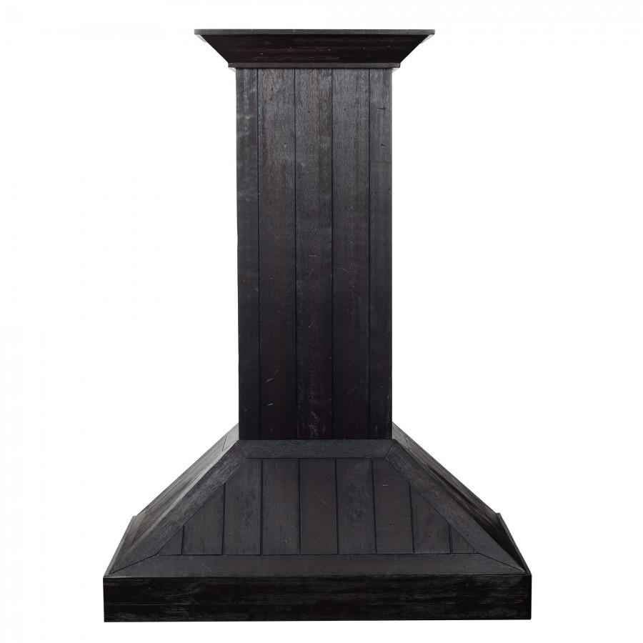 ZLINE 36" Wooden Wall Range Hood, Rustic Dark, KPDD-36