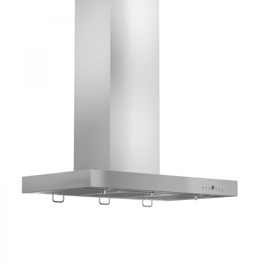 ZLINE 42" Stainless Wall Range Hood with Crown Molding, KECRN-42