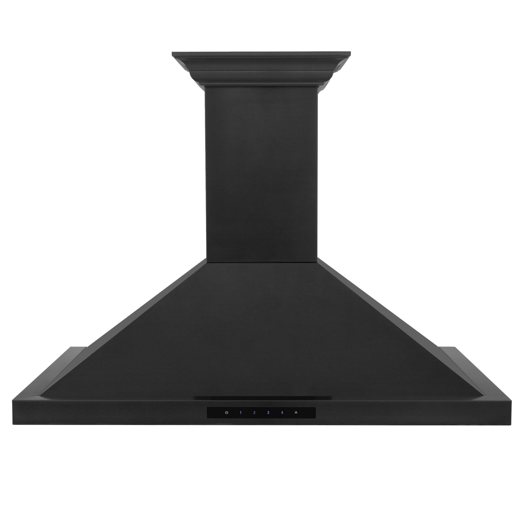 ZLINE 42" Wall Black Stainless Range Hood, Crown Speakers, BSKBNCRN-BT-42