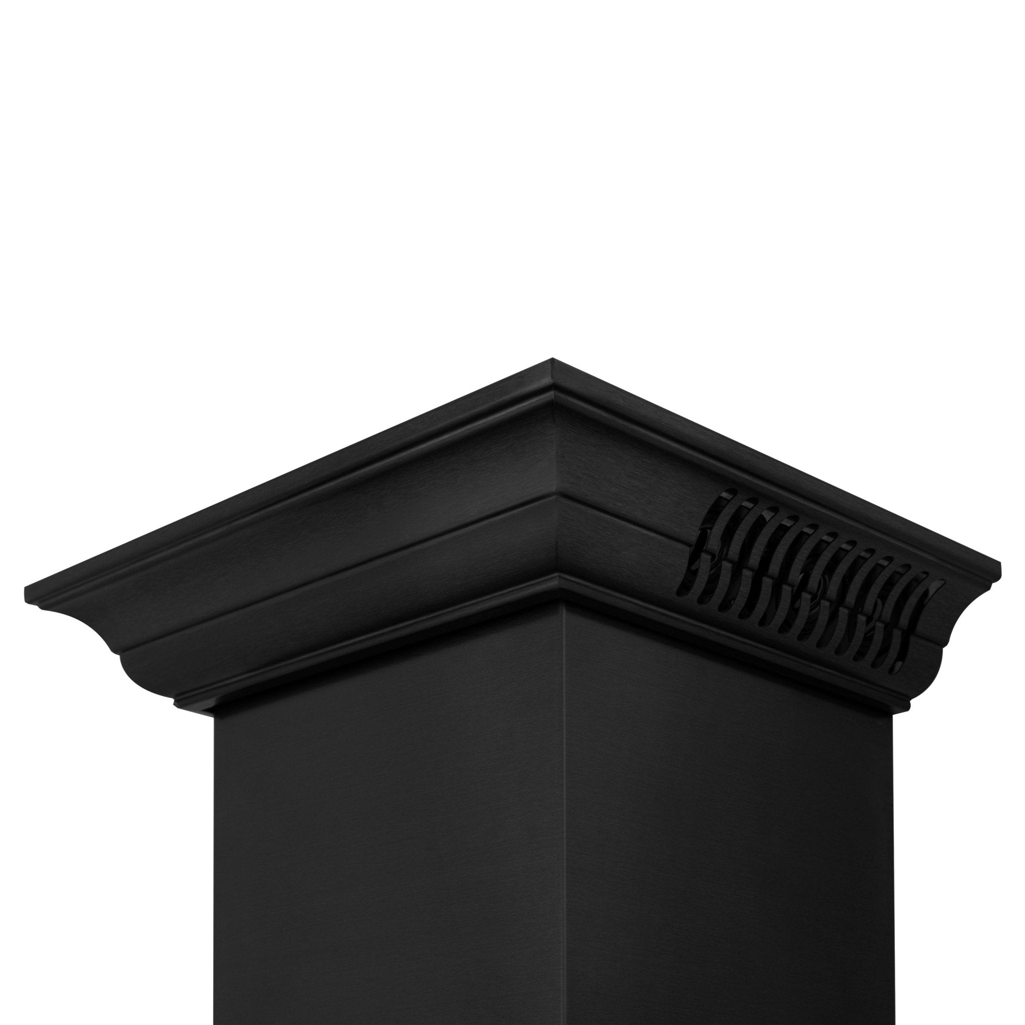 ZLINE 42" Wall Black Stainless Range Hood, Crown Speakers, BSKBNCRN-BT-42