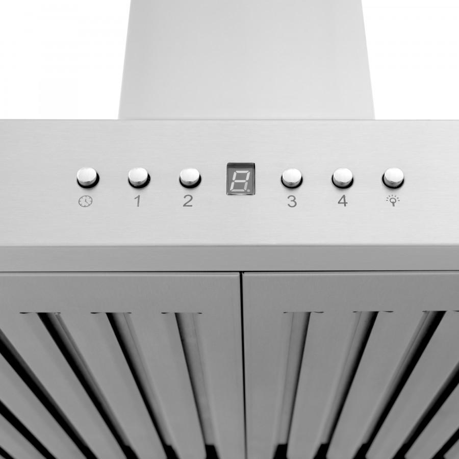 ZLINE 42" Wall Range Hood, Built-in CrownSound® Bluetooth Speakers, KL3CRN-BT-42
