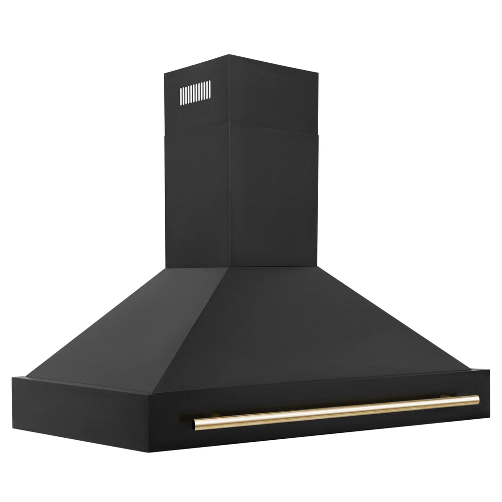 ZLINE 48" Autograph Black Stainless Wall Range Hood, BS655Z-48-G