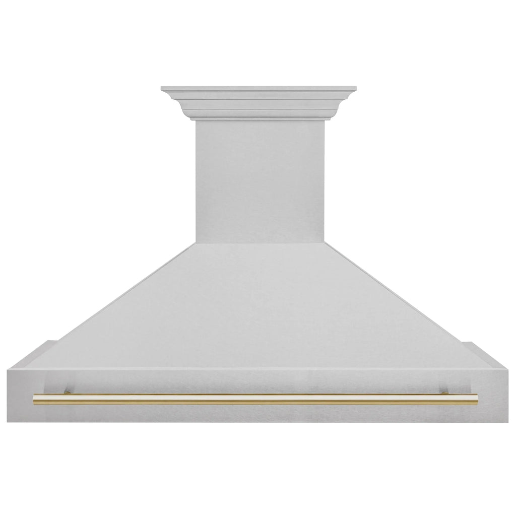 ZLINE 48" Autograph DuraSnow Stainless Steel Hood 8654SNZ-48-G