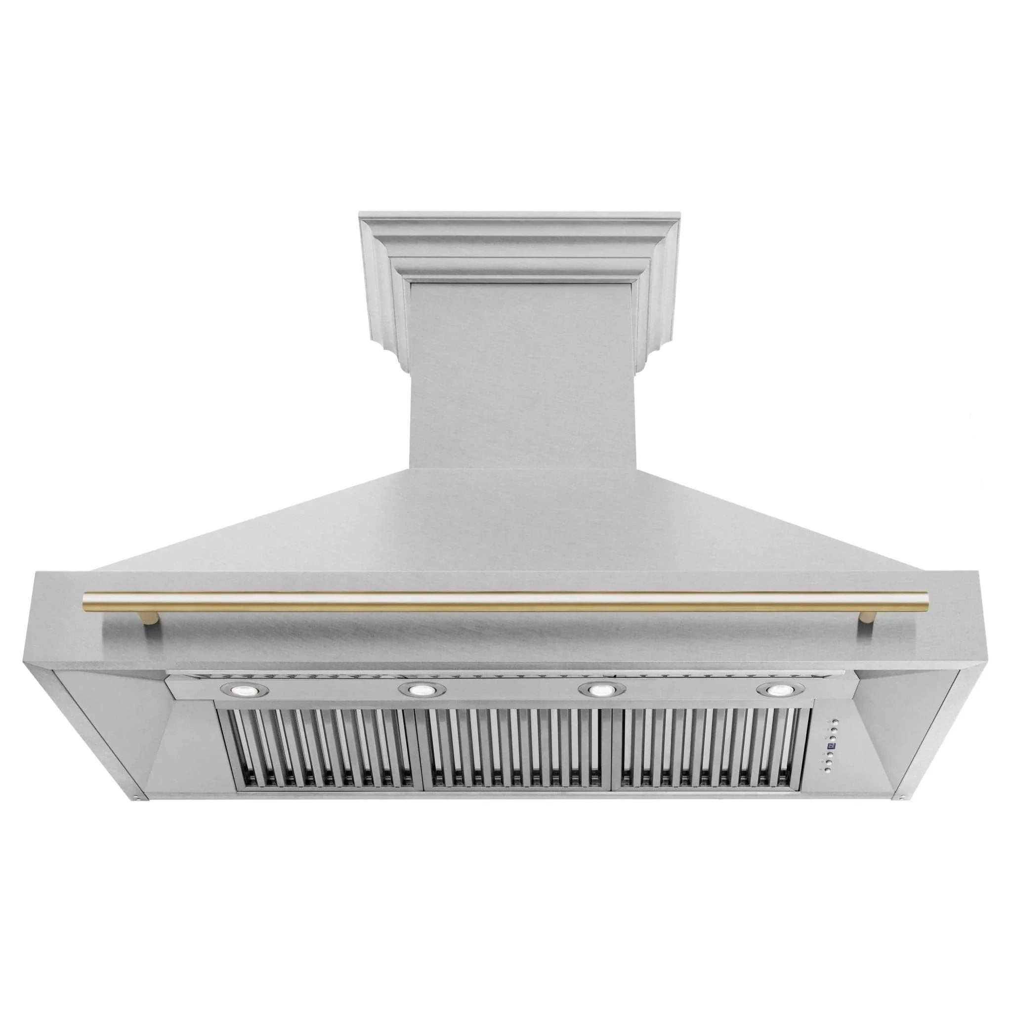 ZLINE 48" Autograph DuraSnow Stainless Steel Hood 8654SNZ-48-G
