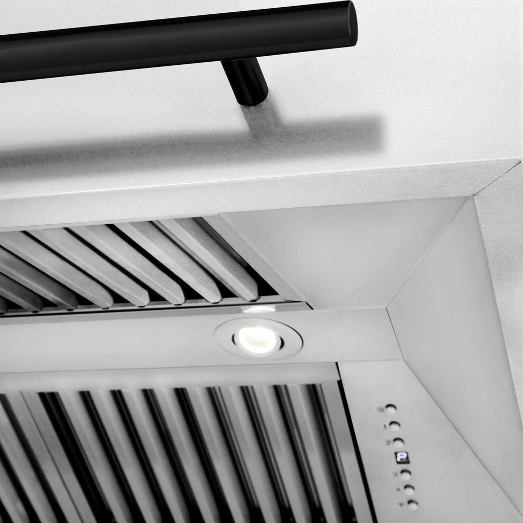 ZLINE 48" Autograph DuraSnow Stainless Steel Hood 8654SNZ-48-MB