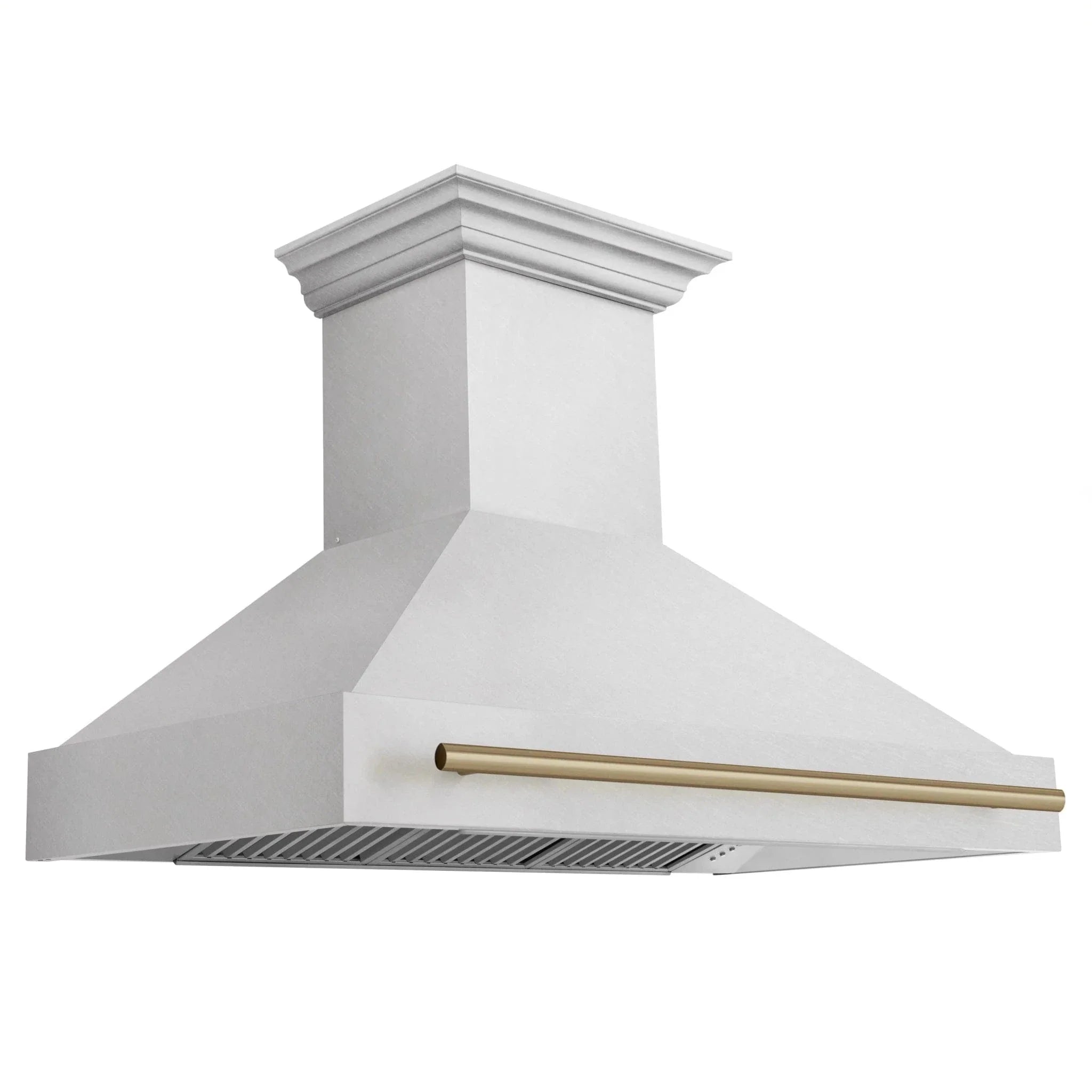 ZLINE 48" Autograph DuraSnow Stainless Steel Range Hood 8654SNZ-48-CB