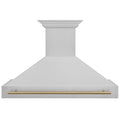 ZLINE 48" Autograph DuraSnow Stainless Steel Range Hood 8654SNZ-48-CB