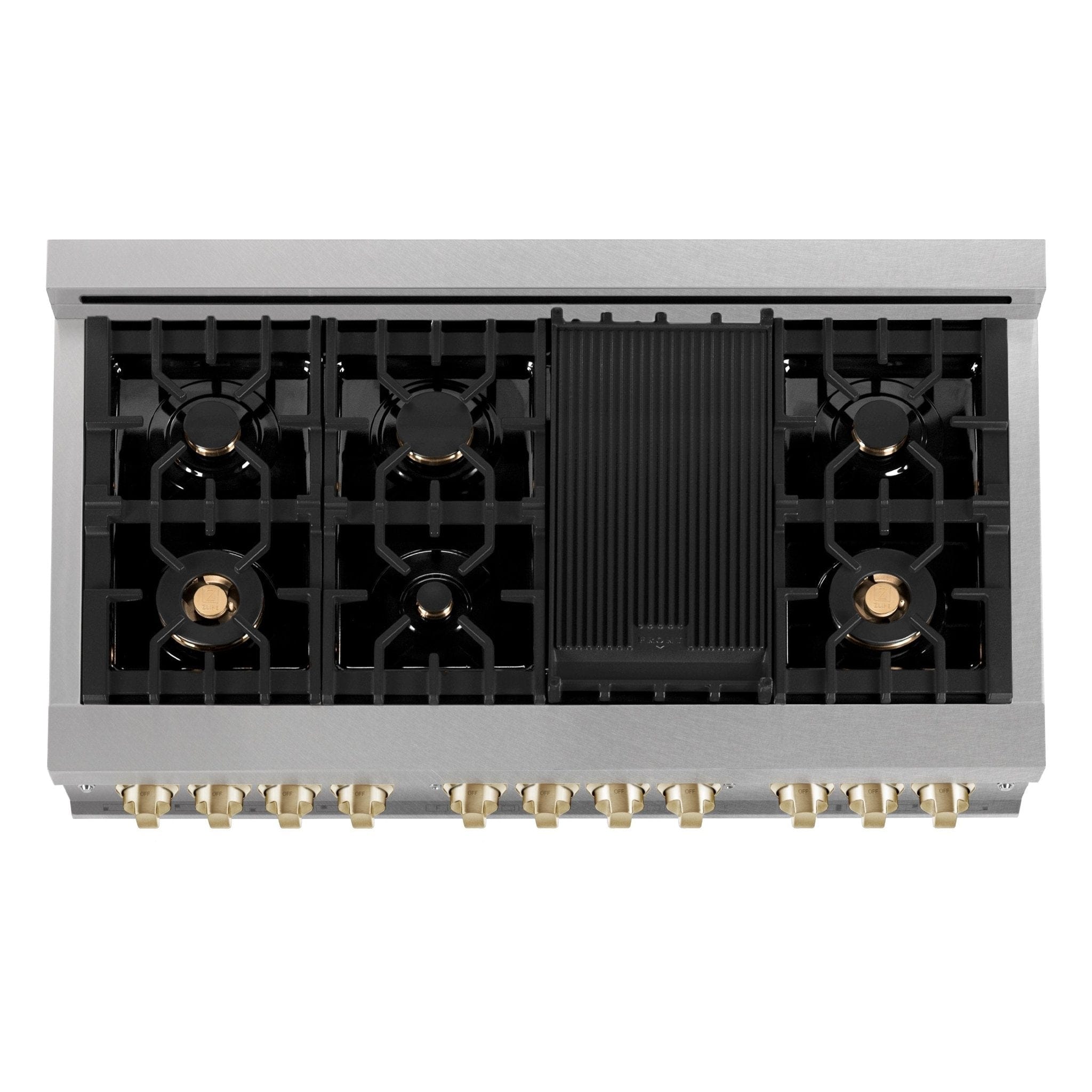 ZLINE 48" Autograph Edition Dual Fuel Range, DuraSnow, RASZ-SN-48-G