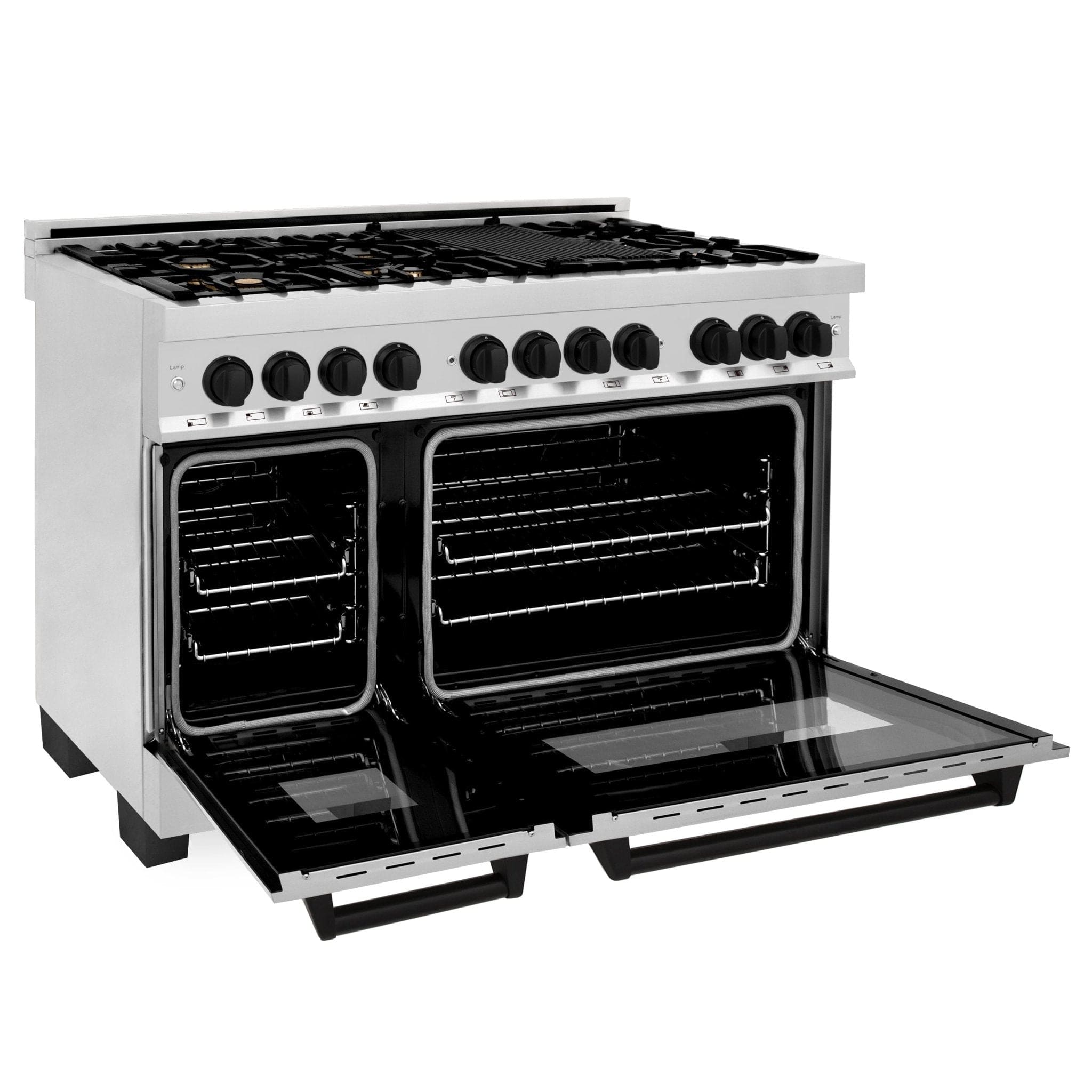 ZLINE 48" Autograph Edition, Dual Fuel Range, RAZ-48-MB