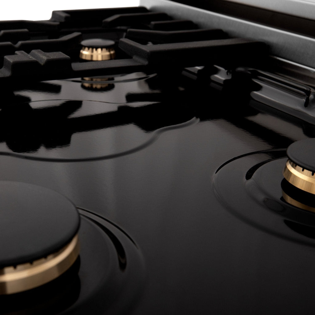 ZLINE 48" Autograph Edition, Dual Fuel Stainless Steel Range, RAZ-48-G