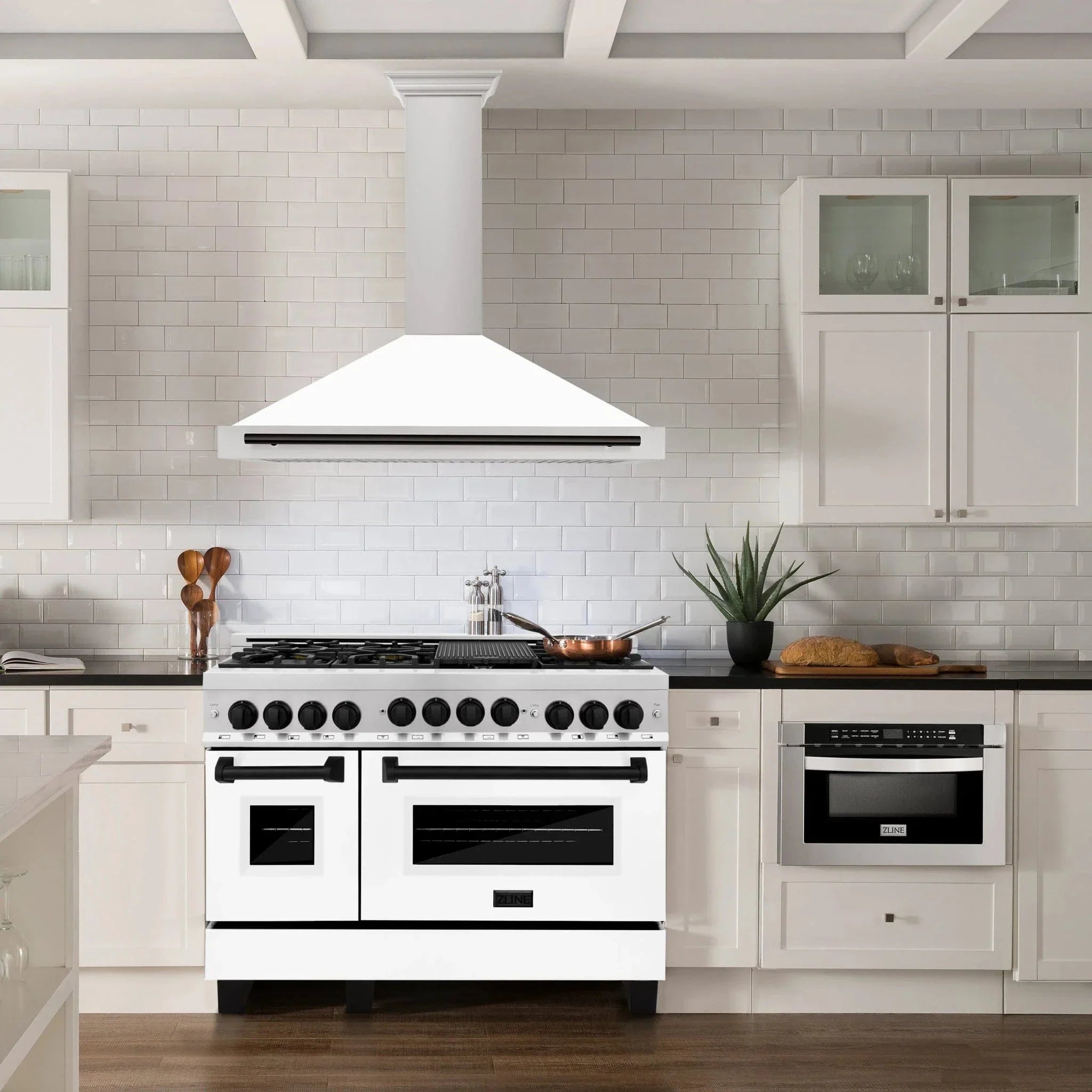 ZLINE 48" Autograph Stainless Wall Range Hood KB4STZ-WM48-MB