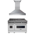 ZLINE 48" Bundle Range RAS-WM-48 & Range Hood 8654WM-48, 2KP-RASWMRH48