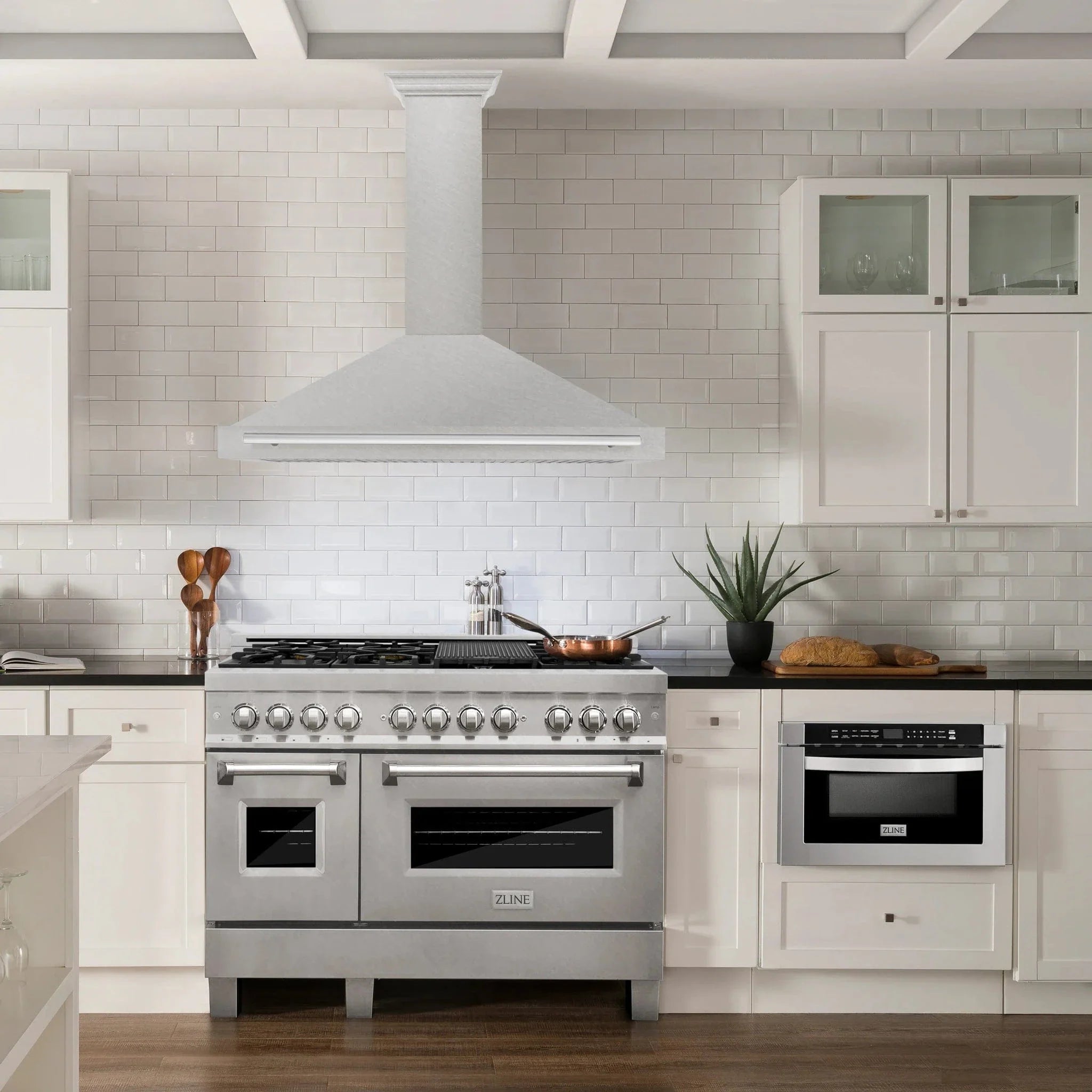 ZLINE 48" Fingerprint Resistant Stainless Steel Range Hood with Stainless Steel Handle KB4SNX-48