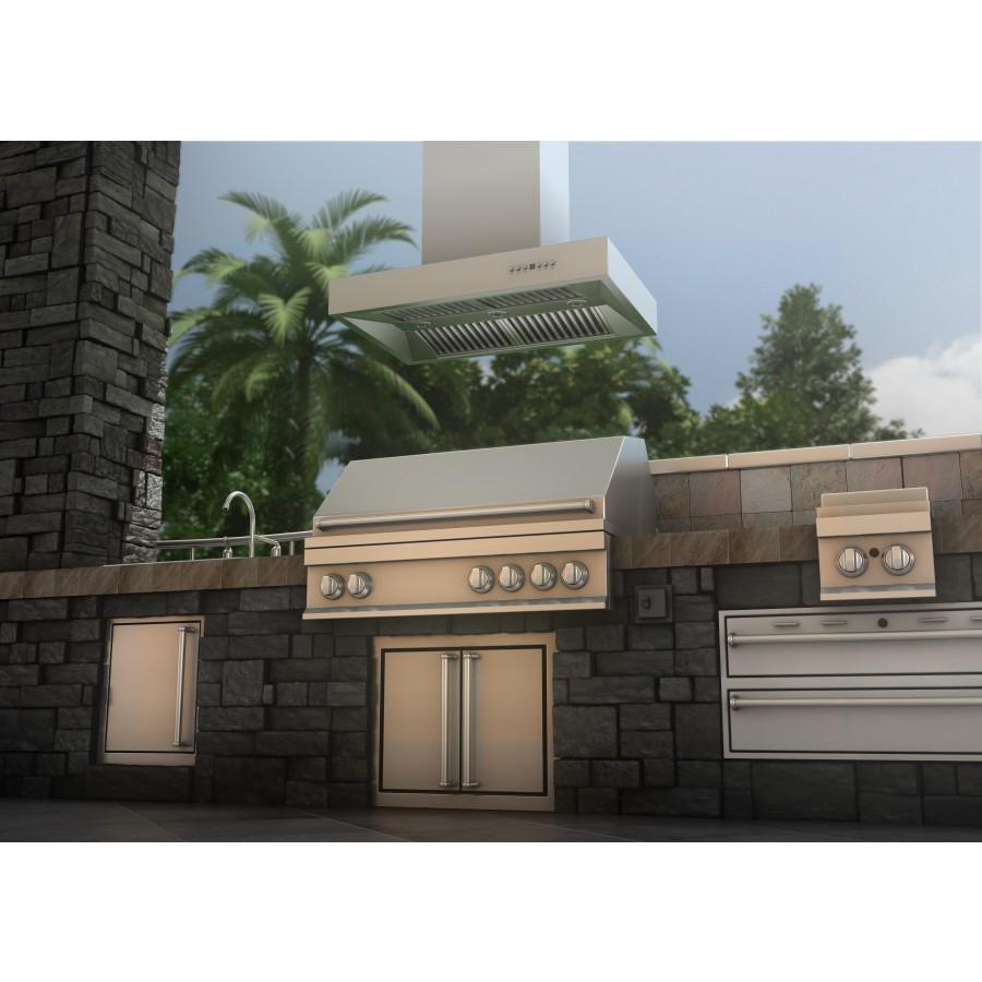 ZLINE 48" Outdoor/Indoor Island Range Hood, KECOMi-304-48