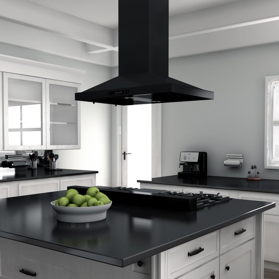 ZLINE 48" Rangetop, Black Stainless, Brass Burners, RTB-BR-48