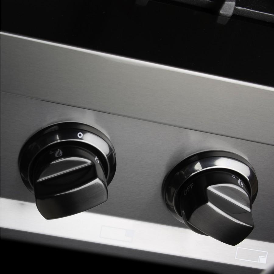 ZLINE 48" Rangetop, Black Stainless, Brass Burners, RTB-BR-48