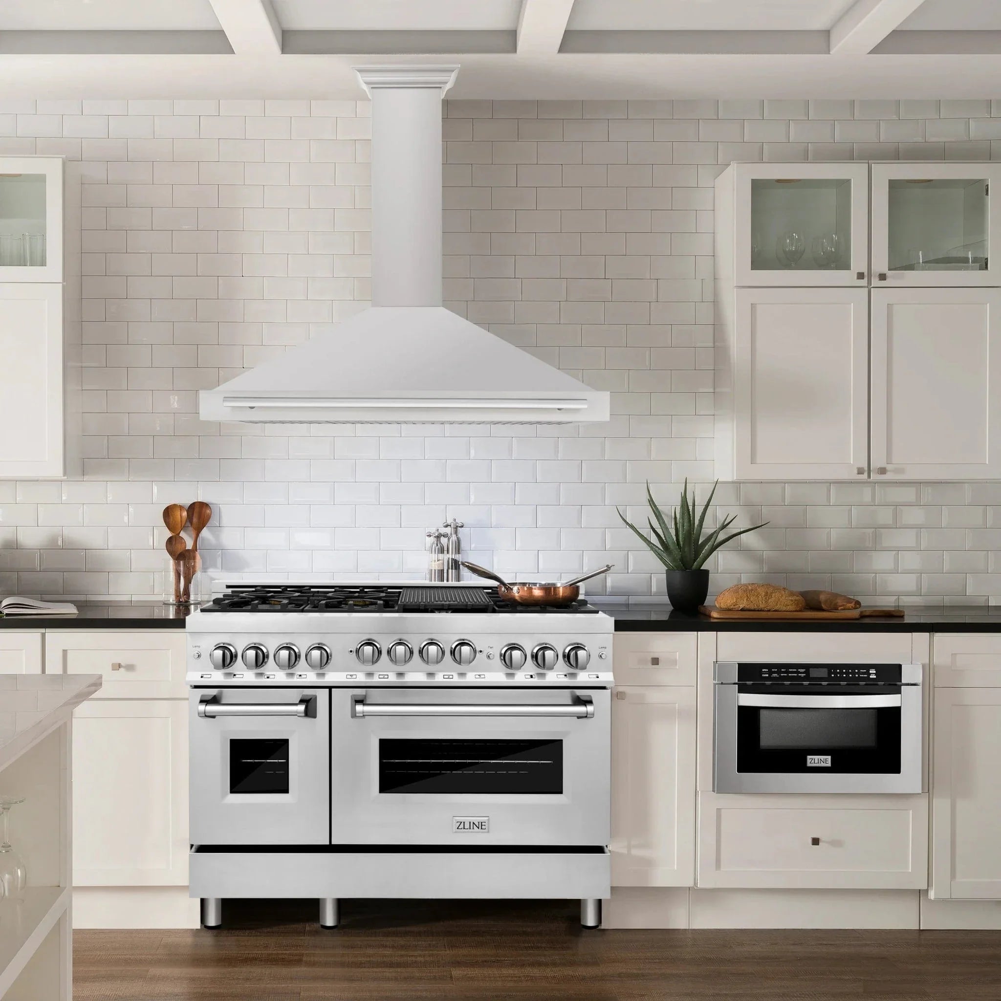 ZLINE 48" Stainless Steel Range Hood with Stainless Steel Handle KB4STX-48