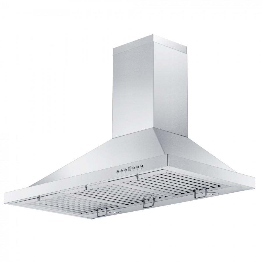 ZLINE 48" Stainless Steel Wall Range Hood, Crown Molding, KBCRN-48