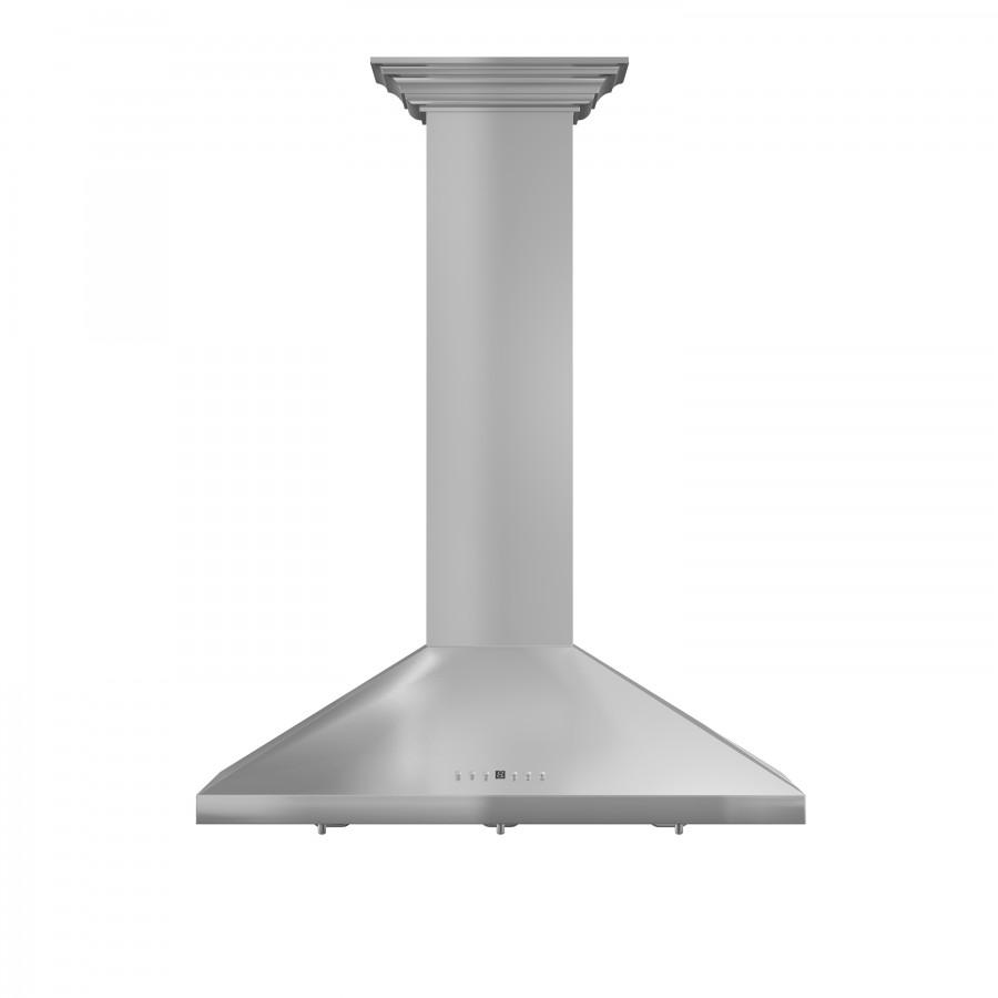 ZLINE 48" Stainless Steel Wall Range Hood, Crown Molding, KL2CRN-48