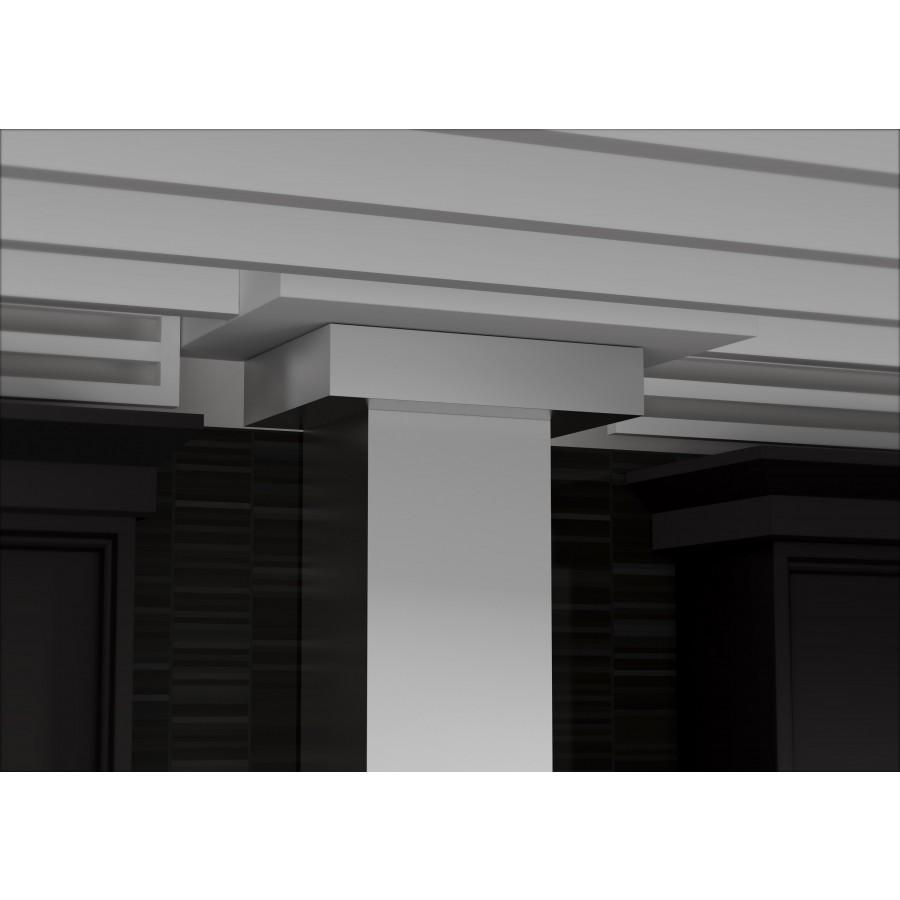 ZLINE 48" Stainless Wall Range Hood with Crown Molding, KECRN-48