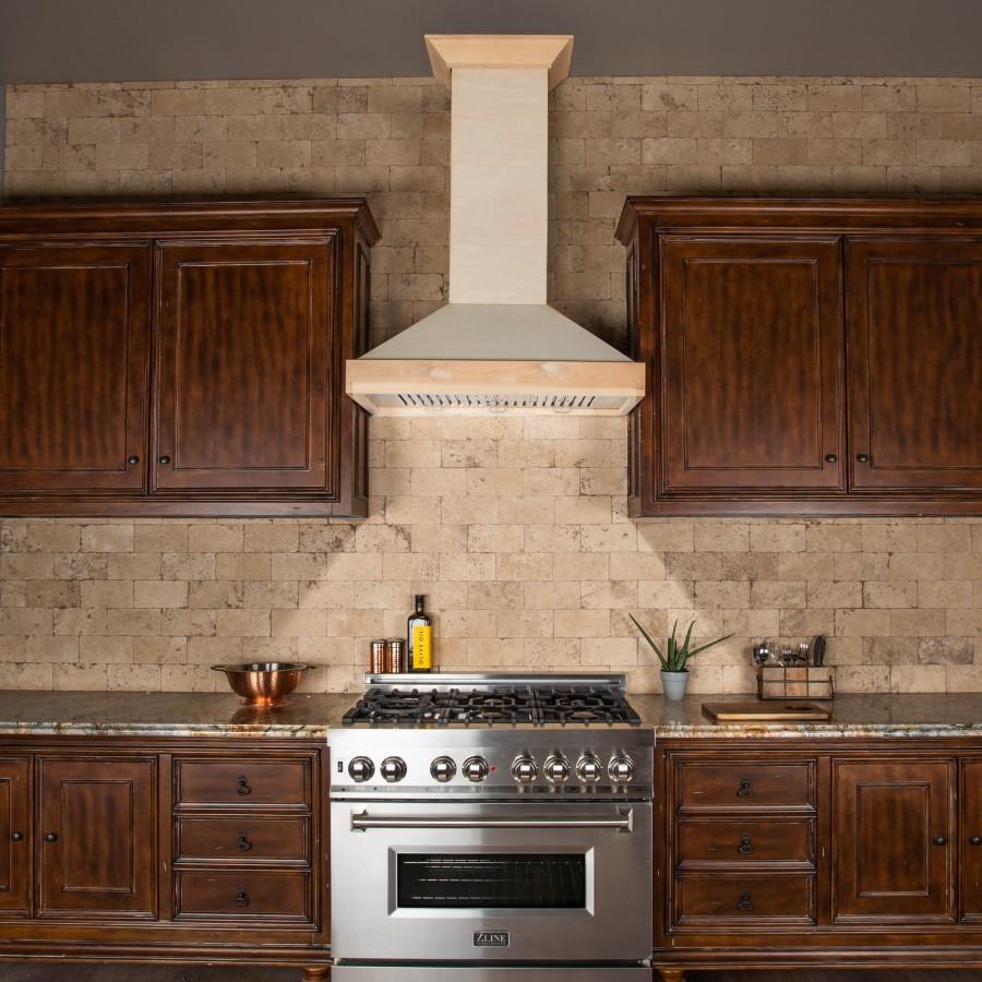 ZLINE 48" Unfinished Wooden Wall Range Hood, KBUF-48