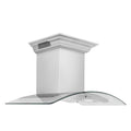 ZLINE 48" Wall Stainless Range Hood, Bluetooth Speakers, KN4CRN-BT-48