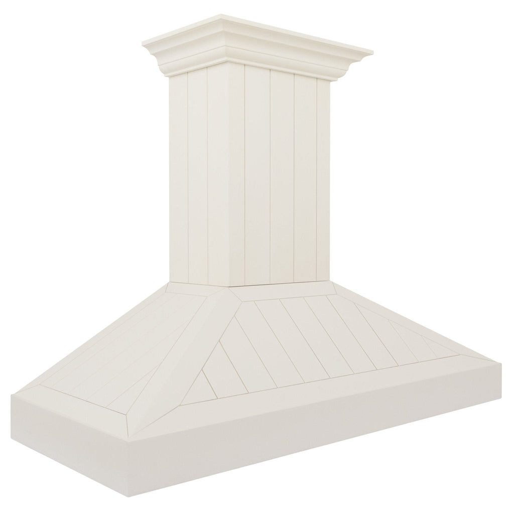 ZLINE 48" Wooden Wall Mount Range Hood in Cottage White, KPTT-48