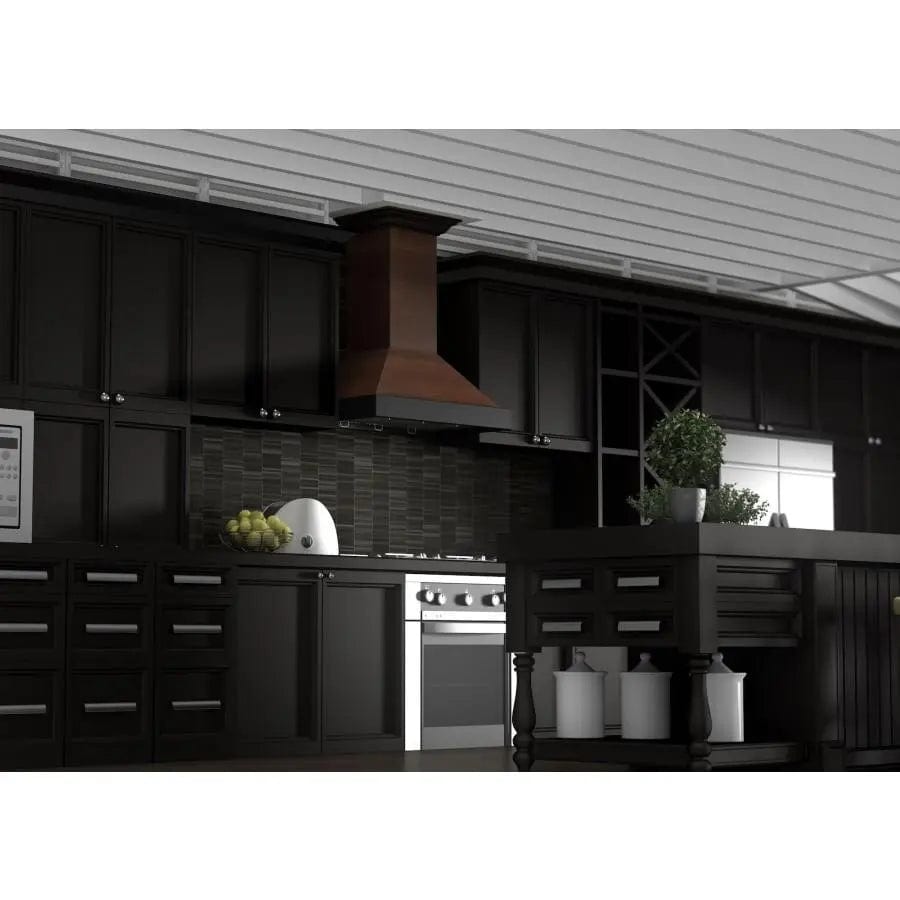 ZLINE 48" Wooden Wall Range Hood, Crown Molding KBAR-48