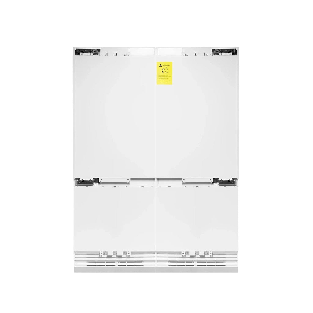 ZLINE 60" 32.2 cu. Ft. Panel Ready Built-In 4-Door French Door Refrigerator with Internal Water and Ice Dispenser RBIV-60