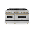 ZLINE 60" Autograph Edition, 7.4 cu. ft. Dual Fuel Range, RAZ-60-CB