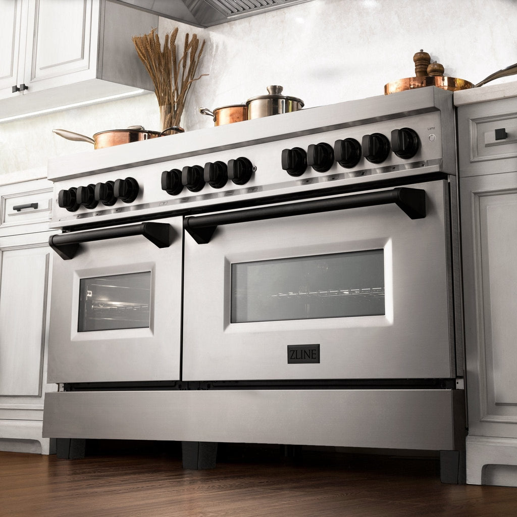 ZLINE 60" Autograph Edition, 7.4 cu. ft. Dual Fuel Range, RAZ-60-MB