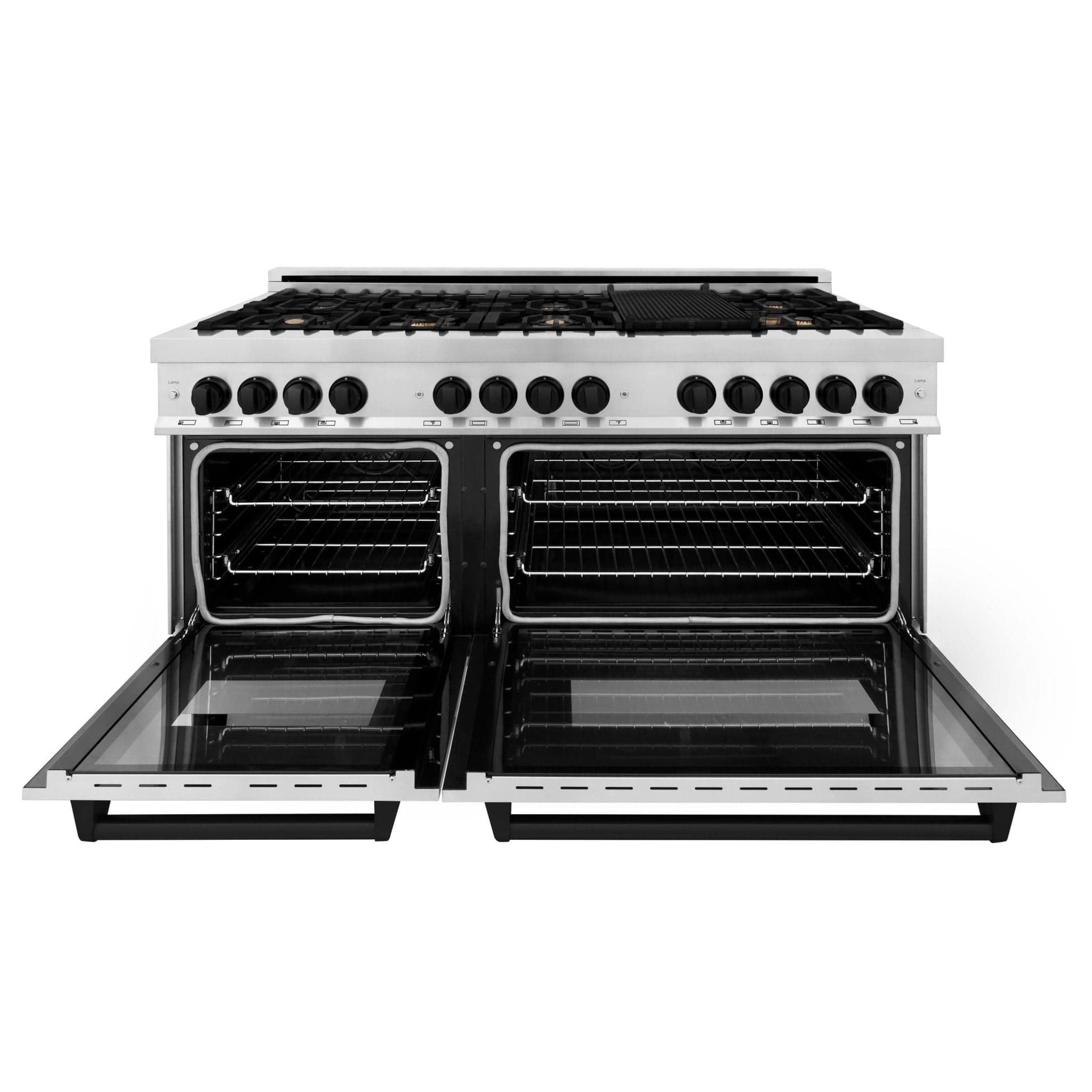 ZLINE 60" Autograph Edition, 7.4 cu. ft. Dual Fuel Range, RAZ-60-MB