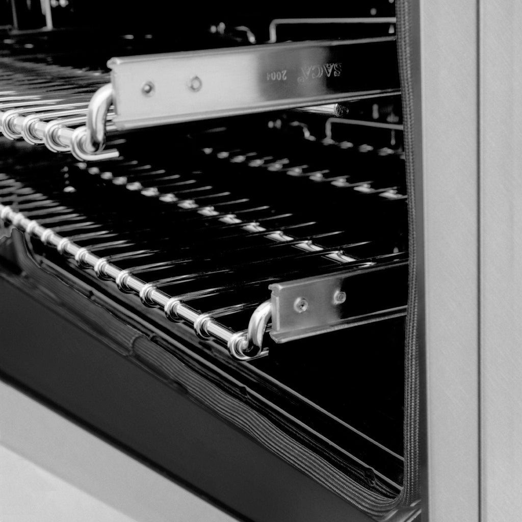 ZLINE 60" Dual Fuel Range, DuraSnow Stainless, RAS-SN-60