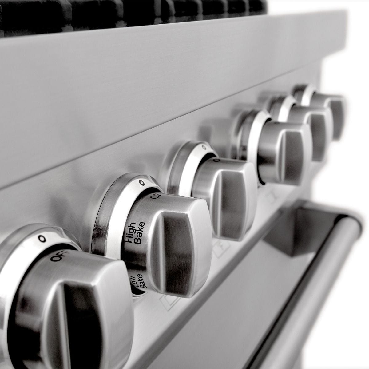 ZLINE 60" Dual Fuel Range In Stainless Steel, Brass Burners, RA-BR-60