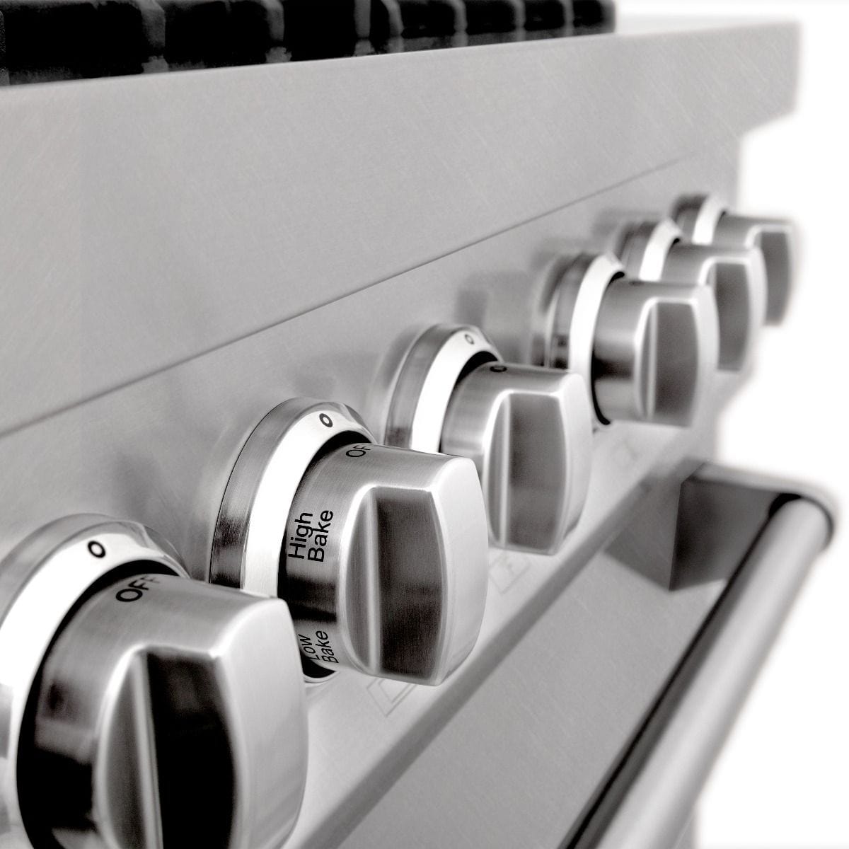 ZLINE 60" Dual Fuel Range, Snow Stainless, Brass Burners, RAS-SN-BR-60