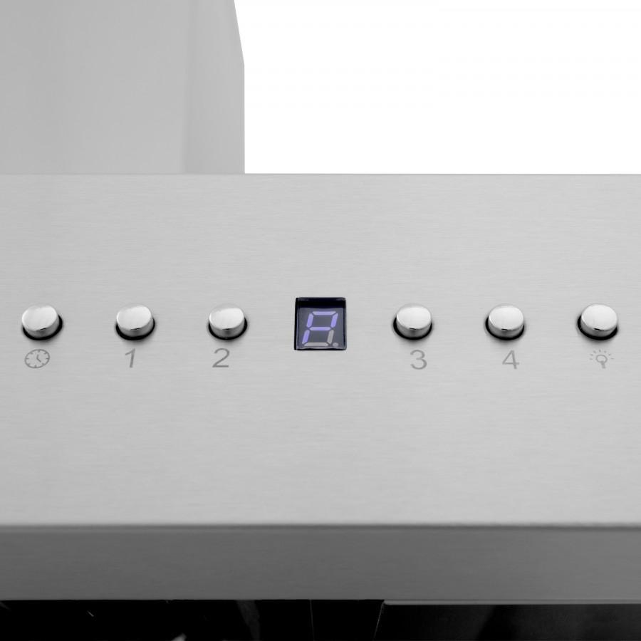 ZLINE 60" Professional Wall Range Hood, Built-in CrownSound® Bluetooth Speakers, 667CRN-BT-60