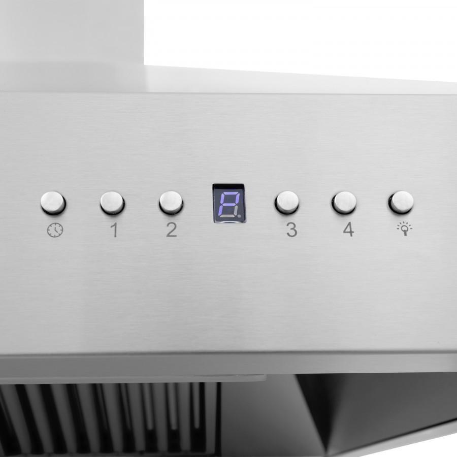 ZLINE 60" Professional Wall Range Hood, Built-in CrownSound Bluetooth Speakers, 697CRN-BT-60