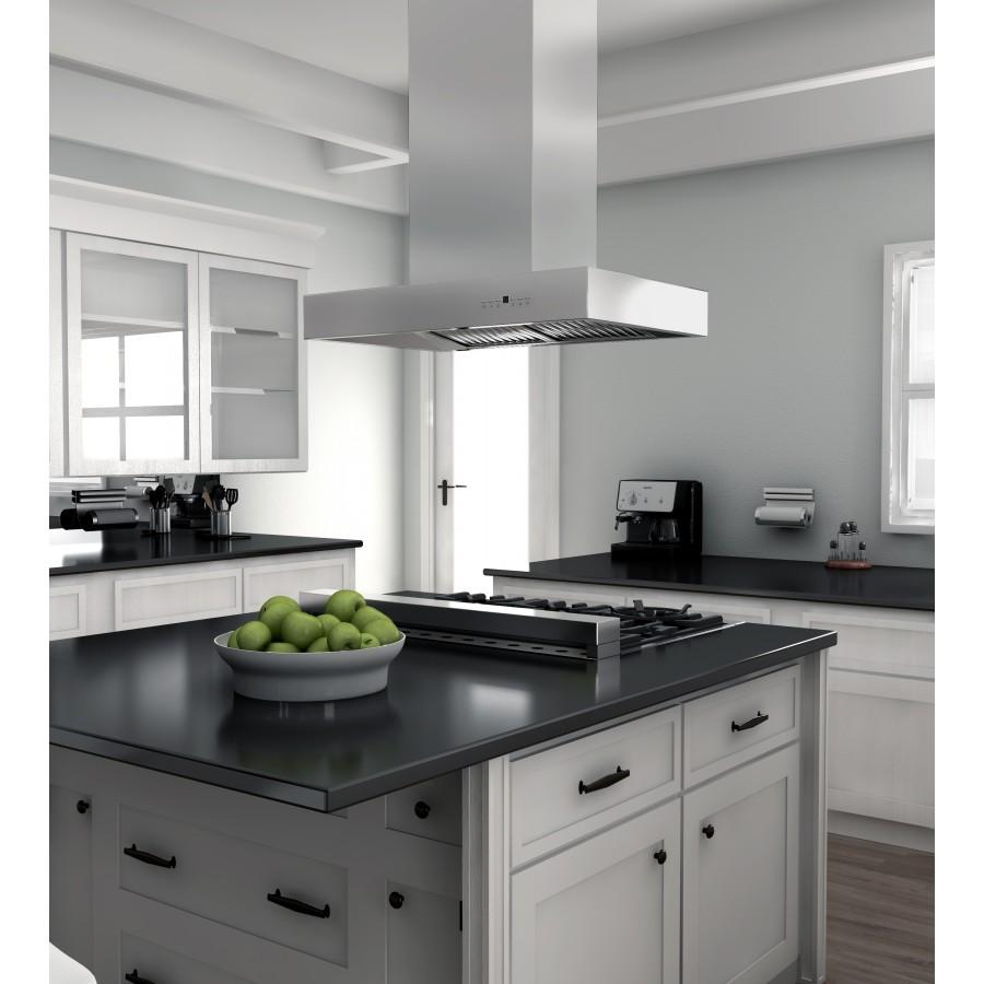 ZLINE 60" Stainless Steel Island Range Hood, KECOMi-60