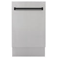 ZLINE Autograph 18" Dishwasher Stainless Door, Black DWVZ-304-18-MB