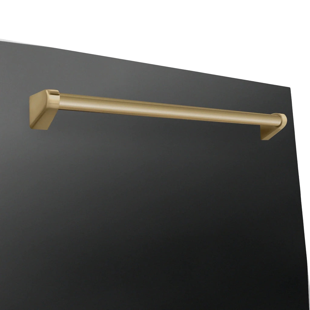 ZLINE Autograph Edition 24" Dishwasher Black Stainless, DWMTZ-BS-24-CB
