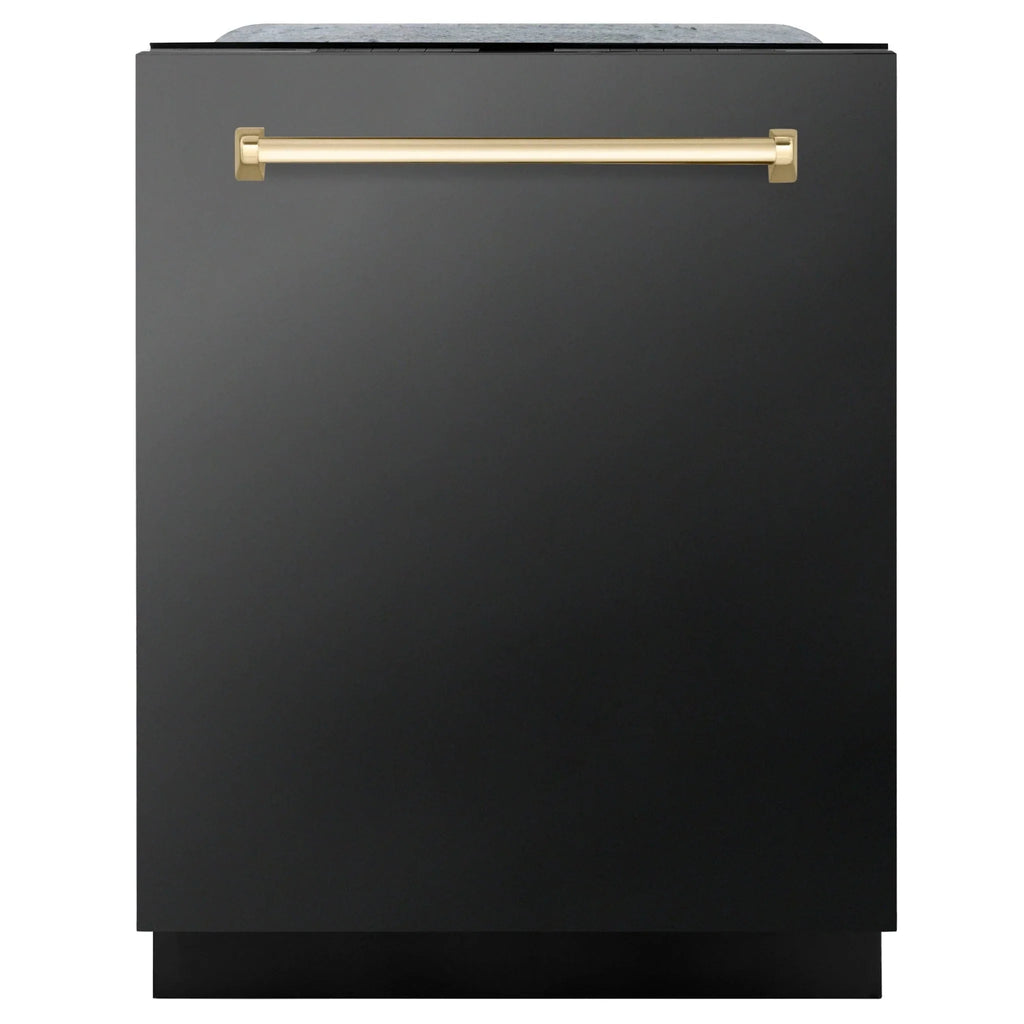 ZLINE Autograph Edition 24" Dishwasher Black Stainless, DWMTZ-BS-24-G