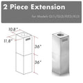 ZLINE Chimney Extension for 10'-12' Ceiling, 2PCEXT-GL1i/GL2i/KE2i/KL3i