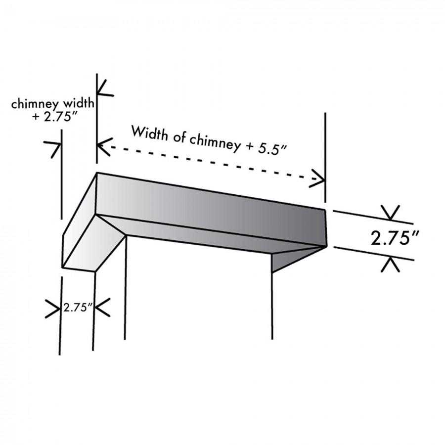 ZLINE Crown Molding #2 for Wall Range Hoods, CM2-687